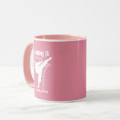 Girls Taekwondo Martial Arts Tasse (Vorderseite Links)