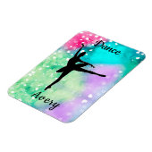 Girls tanzen Wasserfarbe mit schwebenden Herzen Magnet (Linke Seite)