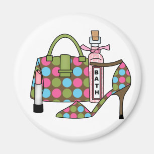 Girls - Taschen und Schuhe Drei Magnet