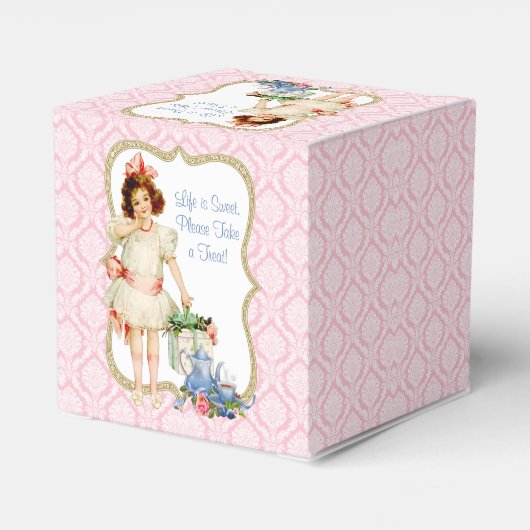 Girls Tea Party Geschenkschachtel (Rückseite)