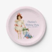 Girls Tea Party Pappteller (Vorderseite)