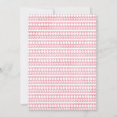 Girl's Teepee Wild Einladung zum ersten Geburtstag (Rückseite)