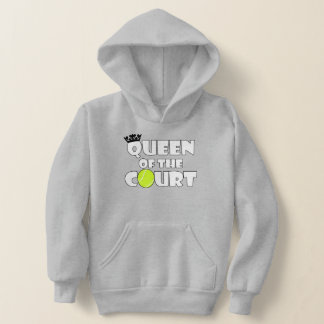 Girls Tennis Queen of the Court Niedlich Tennis Pl Hoodie