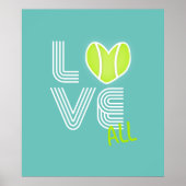 Girls Tennis Team Liebe Poster (Vorne)