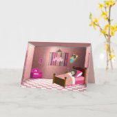 Girls Tooth Fairy Card 2 Karte (Gelbe Blume)