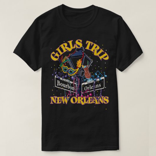 Girls Tour New Orleans Bridal Junggeselinnen-Absch T-Shirt (Design vorne)