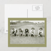 Girls Track, 1920er Postkarte (Vorne/Hinten)