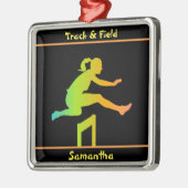 Girls Track and Field Keramik Ornament (Links)