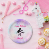 Girls Track & Field Happy Birthday Balloons Pappteller (Party)
