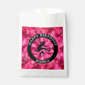 Girls Track & Field Pink Camouflage Geschenktütchen (Vorderseite)