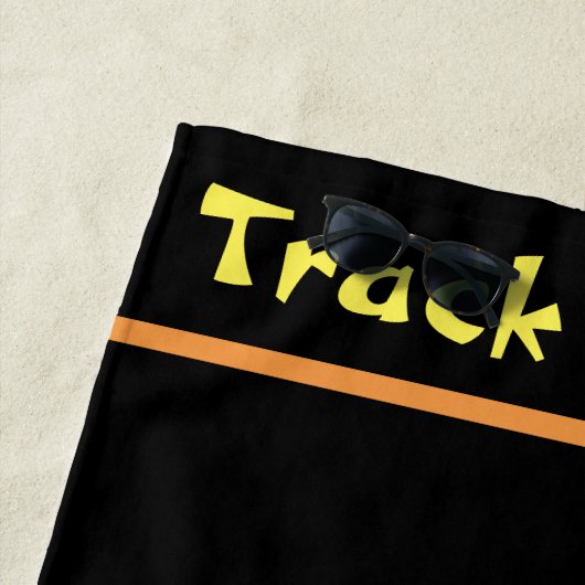 Girls Track und Field Beach Handtuch (Beispiel)