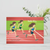 Girls Track und Field Einladung (Stehend Vorderseite)