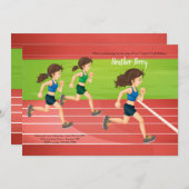 Girls Track und Field Einladung (Vorne/Hinten)
