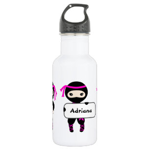 Girls Trendy Niedlich Ninja Krieger Kinder Individ Edelstahlflasche
