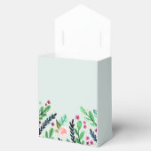 Girls Trendy Watercolor Blume Floral Baby Dusche Geschenkschachtel (Geöffnet)