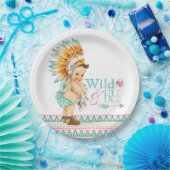 Girls Tribal Baby Dusche Pappteller (Party)