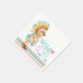 Girls Tribal Baby Dusche Serviette (Ecke)