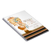Girls Tribal Wild und Free Baby Shower Gästebuch Notizblock (Rechte Seite)