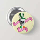 Girls Trinkteam St Patrick's Day Button (Vorne & Hinten)