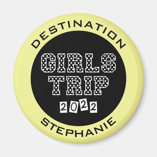 Girls Trip 2022 Girls Weekend Urlaub Abenteuer Magnet (Vorne)