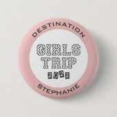Girls Trip 2022 Girls Weekend Vacation Custom Button (Vorderseite)