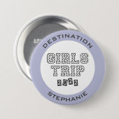 Girls Trip 2022 Girls Weekend Vacation Custom Button (Vorne & Hinten)