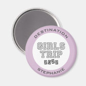 Girls Trip 2022 Girls Weekend Vacation Custom Magnet (Vorderseite/Rückseite)