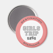Girls Trip 2022 Girls Weekend Vacation Custom Magnet (Vorderseite/Rückseite)