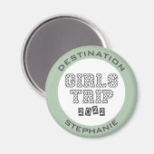 Girls Trip 2022 Girls Weekend Vacation Custom Magnet (Vorderseite/Rückseite)