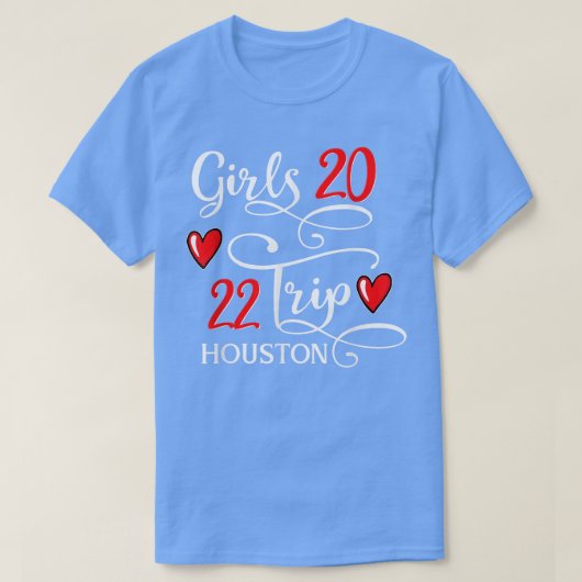 Girls Trip 2022 Houston Texas Vacation Beach Group T-Shirt (Design vorne)