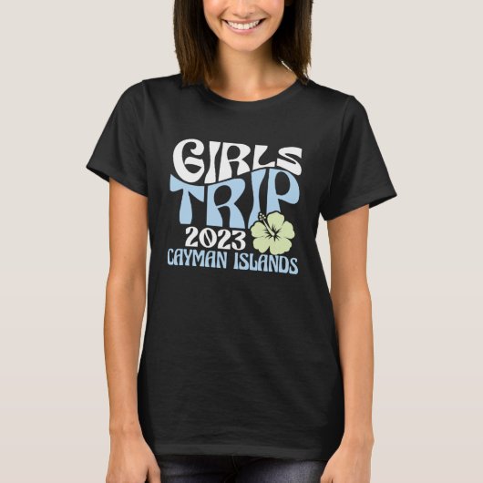 Girls Trip 2023 Cayman Islands Beach Destination R T-Shirt (Vorderseite)