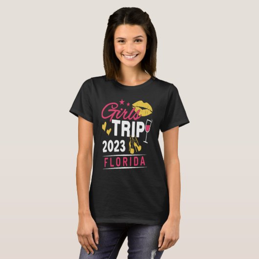 Girls Trip 2023 Florida Weekend Travel Group Match T-Shirt (Vorne ganz)
