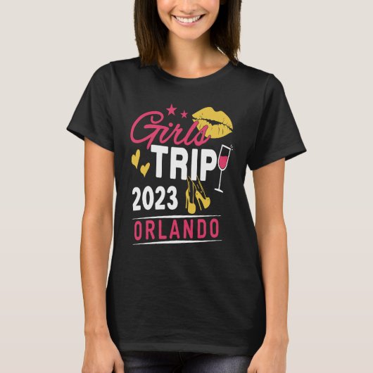 Girls Trip 2023 Orlando Weekend Travel Group Match T-Shirt (Vorderseite)