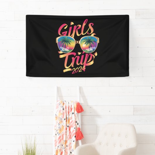 Girls Trip 2024 Summer Beach Vacation 2024 Banner (Insitu)