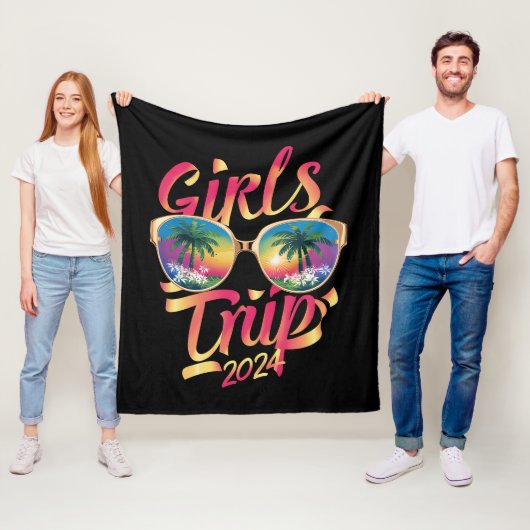 Girls Trip 2024 Summer Beach Vacation 2024 Fleecedecke (Beispiel)