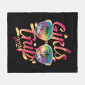 Girls Trip 2024 Summer Beach Vacation 2024 Fleecedecke (Vorderseite (Horizontal))