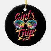 Girls Trip 2024 Summer Beach Vacation 2024 Keramik Ornament (Vorne)