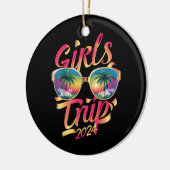 Girls Trip 2024 Summer Beach Vacation 2024 Keramik Ornament (Links)