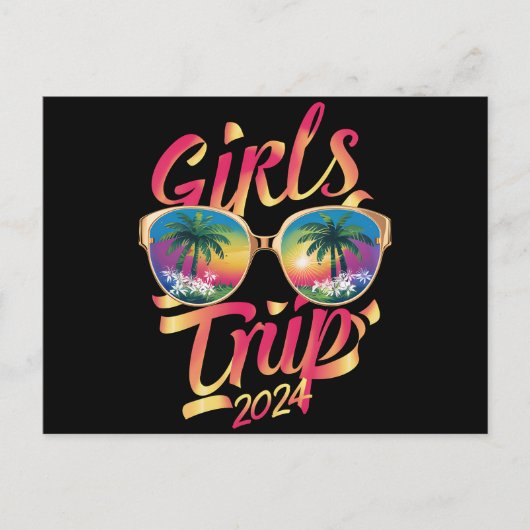 Girls Trip 2024 Summer Beach Vacation 2024 Postkarte (Vorderseite)