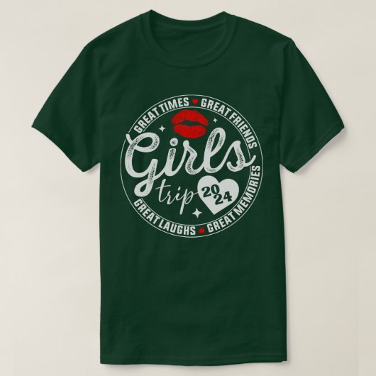 Girls Trip 2024 Womens Weekend Vacation Matching T-Shirt (Design vorne)