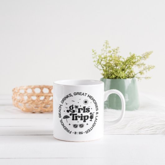 Girls Trip 2025 - Custom Friends Beach Urlaub Kaffeetasse