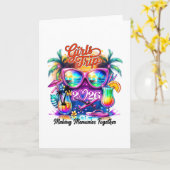 Girls Trip 2026 Making Memories Together Vacation Karte (Gelbe Blume)