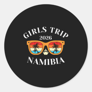 Girls Trip 2026 Namibia Spring Break 2026 Cruise V Runder Aufkleber