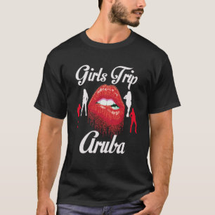 Girls Trip Aruba GeburtstagsGirl Bachelorette Squa T-Shirt