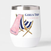Girls' Trip Beach Chair Personalisiert (Rückseite)