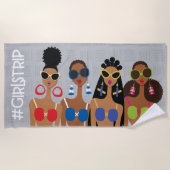 Girls Trip Beach Handtuch (Vorderseite)