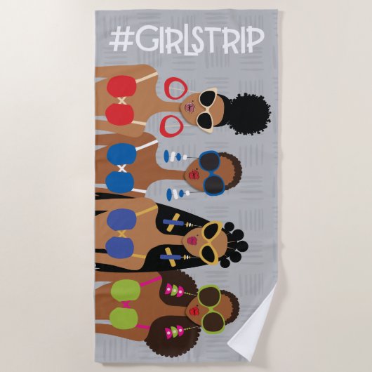 Girls Trip Beach Handtuch (Vorderseite)