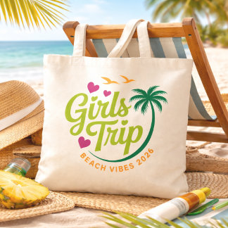 Girls Trip Beach Tote Bag Tragetasche