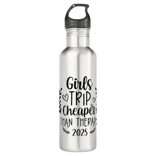 Girls Trip billiger als Therapie 2025 Edelstahlflasche (Vorderseite)