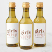 Girls Trip billiger als Therapie Weinetikett (Flaschen)